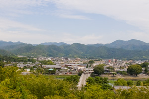 法輪寺から見た嵯峨野全景