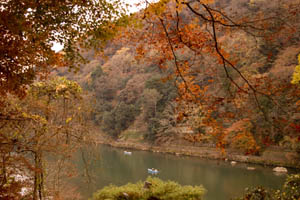 嵐山亀山公園紅葉の頃